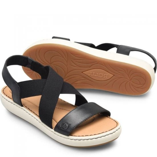 Born Shoes Canada | Women's Jayla Sandals - Black Combo (Black) - Click Image to Close