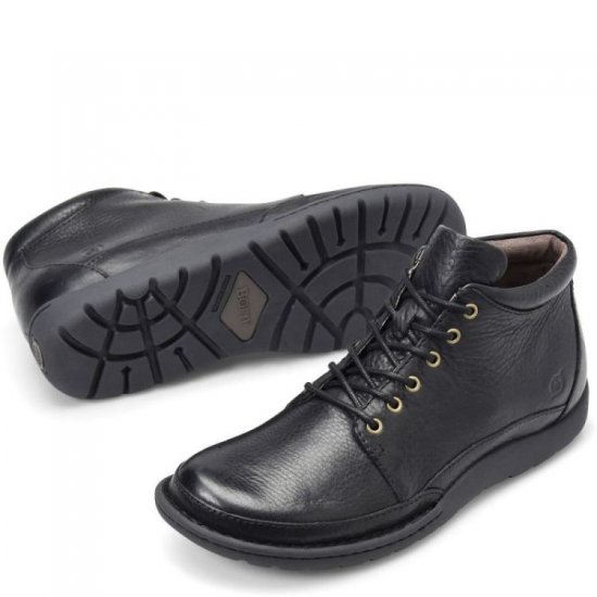Born Shoes Canada | Men's Nigel Boots - Black - Click Image to Close