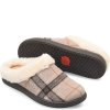 Born Shoes Canada | Women's Ali Slip-Ons & Lace-Ups - Taupe Plaid Wool (Tan)