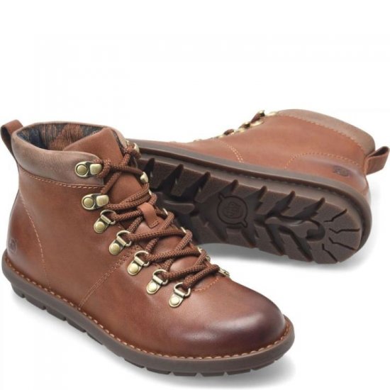 Born Shoes Canada | Women's Blaine Boots - Brown and Taupe (Brown) - Click Image to Close
