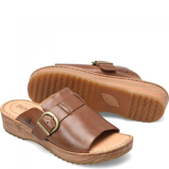 Born Shoes Canada | Women's Averie Sandals - Luggage (Brown) - Click Image to Close