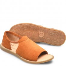 Born Shoes Canada | Women's Cove Modern Sandals - Cognac Suede (Brown)