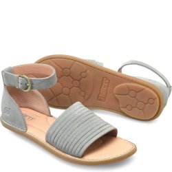 Born Shoes Canada | Women's Margot Sandals - Grey Army Suede (Grey)