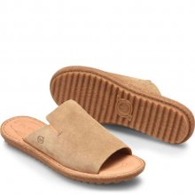 Born Shoes Canada | Women's Mesilla Sandals - Taupe Suede (Tan)