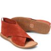 Born Shoes Canada | Women's Iwa Sandals - Red Arogosta Suede (Red)