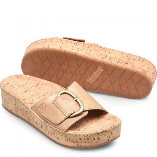 Born Shoes Canada | Women's Sloane Sandals - Natural Sabbia (Tan) - Click Image to Close