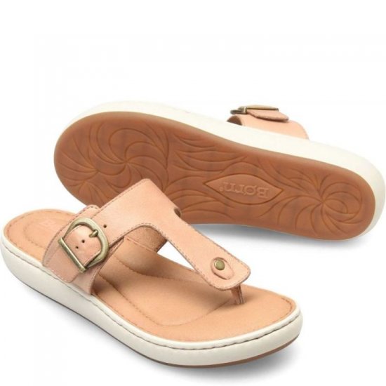 Born Shoes Canada | Women's Jules Sandals - Blush Peach (Tan) - Click Image to Close