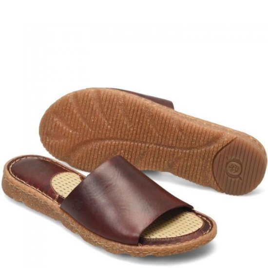 Born Shoes Canada | Women's Playa Basic Sandals - Dark Brown (Brown) - Click Image to Close