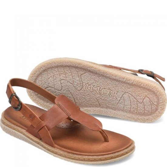 Born Shoes Canada | Women's Cammie Sandals - Pecan (Brown) - Click Image to Close