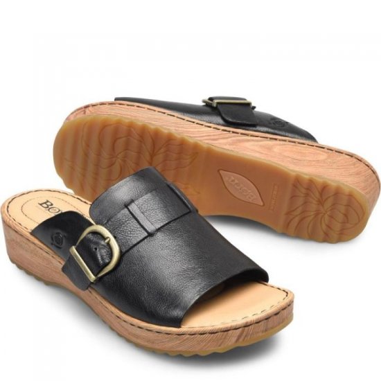 Born Shoes Canada | Women's Averie Sandals - Black - Click Image to Close