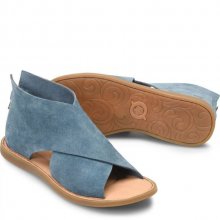 Born Shoes Canada | Women's Iwa Sandals - Jeans Suede (Blue)