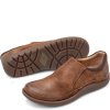 Born Shoes Canada | Men's Nigel Slip On Slip-Ons & Lace-Ups - Rust Distressed Combo (Brown)