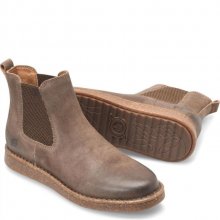Born Shoes Canada | Women's Samira Boots - Taupe Distressed (Tan)
