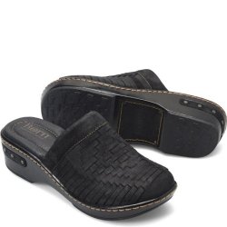 Born Shoes Canada | Women's Yucatan Distressed Clogs - Black