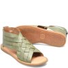 Born Shoes Canada | Women's Iwa Woven Sandals - Olivea Green (Green)