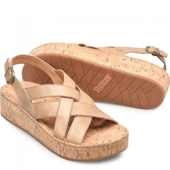 Born Shoes Canada | Women's Shona Sandals - Natural Sabbia (Tan) - Click Image to Close
