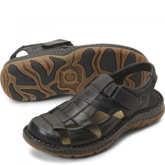 Born Shoes Canada | Men's Cabot III Sandals - Black - Click Image to Close