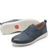 Born Shoes Canada | Men's Todd Slip-Ons & Lace-Ups - Navy Blue Night Nubuck (Blue)