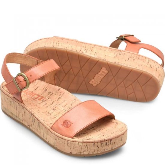 Born Shoes Canada | Women's Sari Sandals - Orange Papaya (Orange) - Click Image to Close
