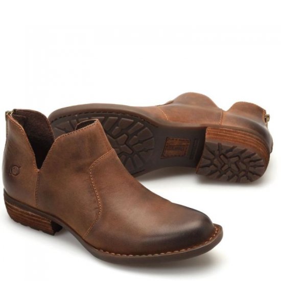 Born Shoes Canada | Women's Kerri Boots - Terra Brown (Brown) - Click Image to Close