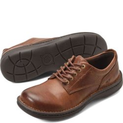 Born Shoes Canada | Men's Hutchins III Slip-Ons & Lace-Ups - Dark Tan Whiskey (Brown)
