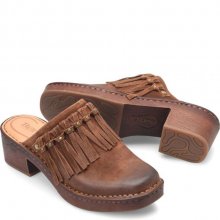 Born Shoes Canada | Women's Harmony Clogs - Glazed Ginger Distressed (Brown)