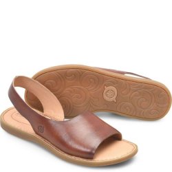 Born Shoes Canada | Women's Inlet Sandals - Dark Tan Bourbon (Brown)