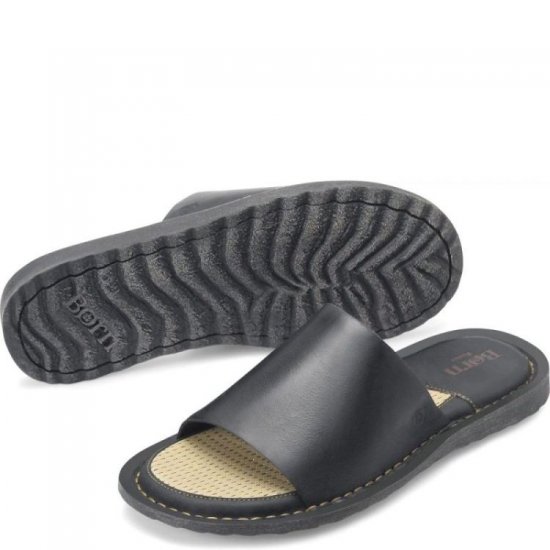 Born Shoes Canada | Men's Leeward Basic Sandals - Black - Click Image to Close