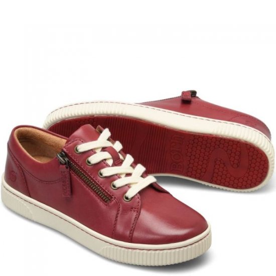 Born Shoes Canada | Women's Paloma Slip-Ons & Lace-Ups - Red - Click Image to Close