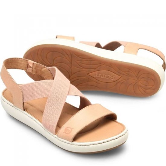 Born Shoes Canada | Women's Jayla Sandals - Blush Peach Combo (Pink) - Click Image to Close