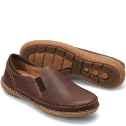 Born Shoes Canada | Women's Mayflower II Slip-Ons & Lace-Ups - Dark Brown Sequoia (Brown)
