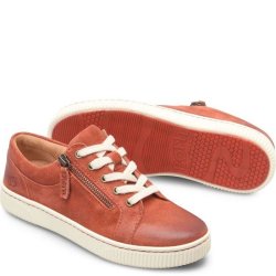 Born Shoes Canada | Women's Paloma Slip-Ons & Lace-Ups - Arogosta Distressed (Red)
