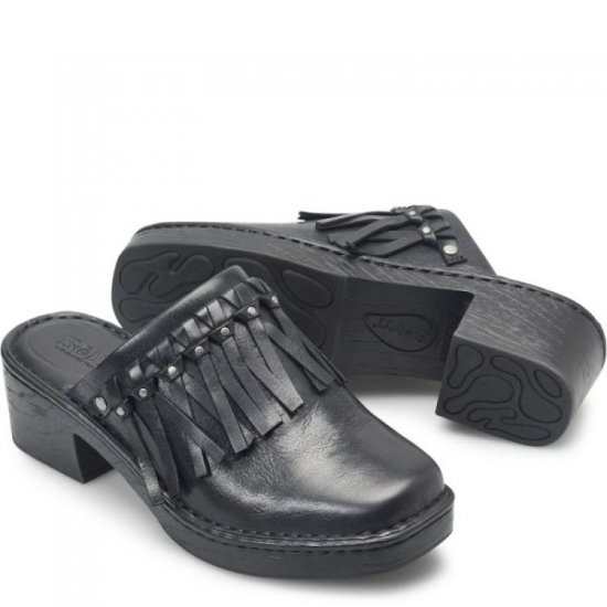 Born Shoes Canada | Women's Harmony Clogs - Black - Click Image to Close