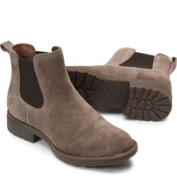 Born Shoes Canada | Women's Cove Boots - Taupe Mustang Suede (Grey)