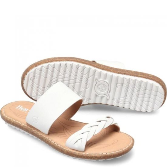 Born Shoes Canada | Women's Morena Sandals - Bianca (White) - Click Image to Close